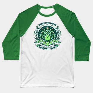 greenery glow Baseball T-Shirt